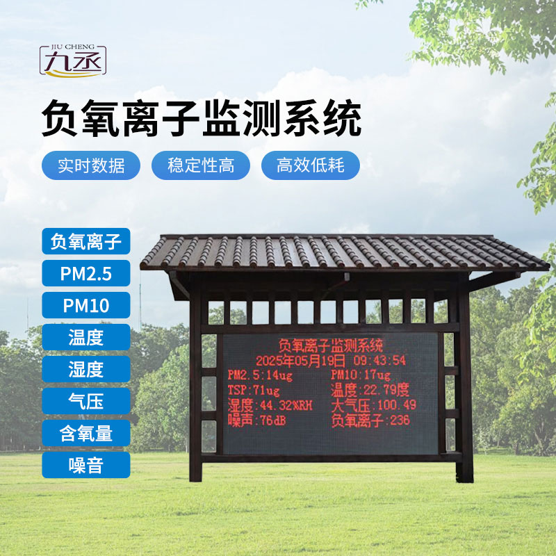 防腐木負氧離子監測站，精準捕捉空氣維生素